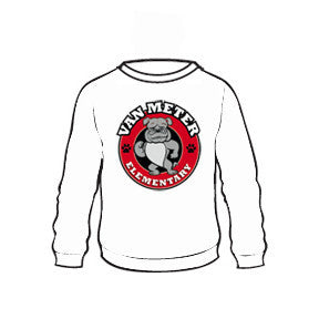 Sweatshirt - Bulldog Logo on White