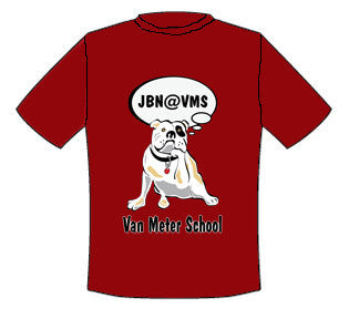 T-Shirt - Bulldog Tee Embellished (Dark Red)